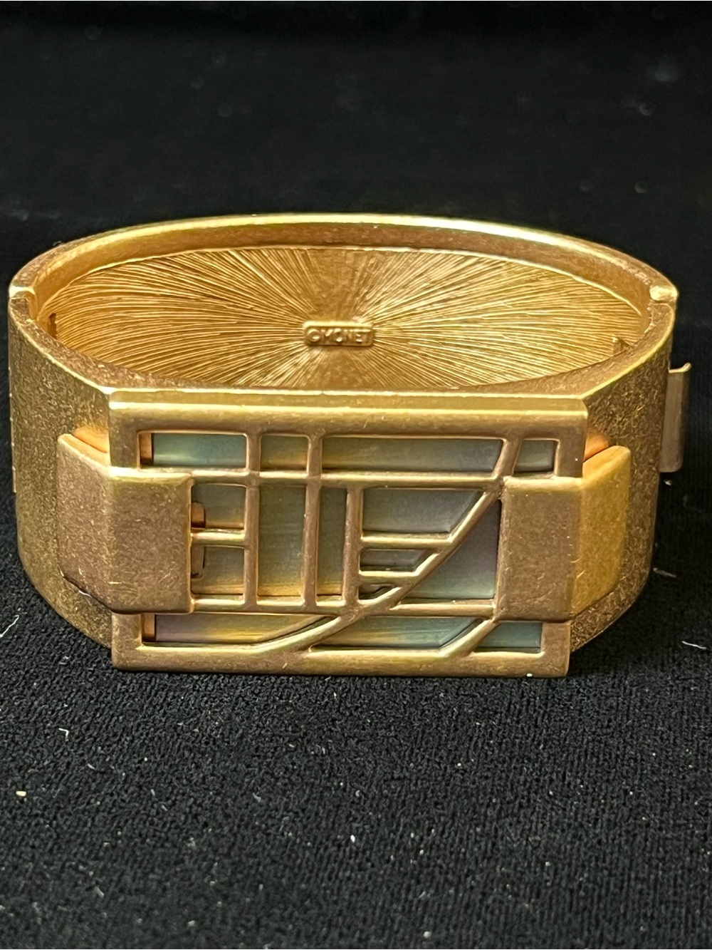 1985 Monet "All That Jazz" Book Piece Cuff Bracelet 1775